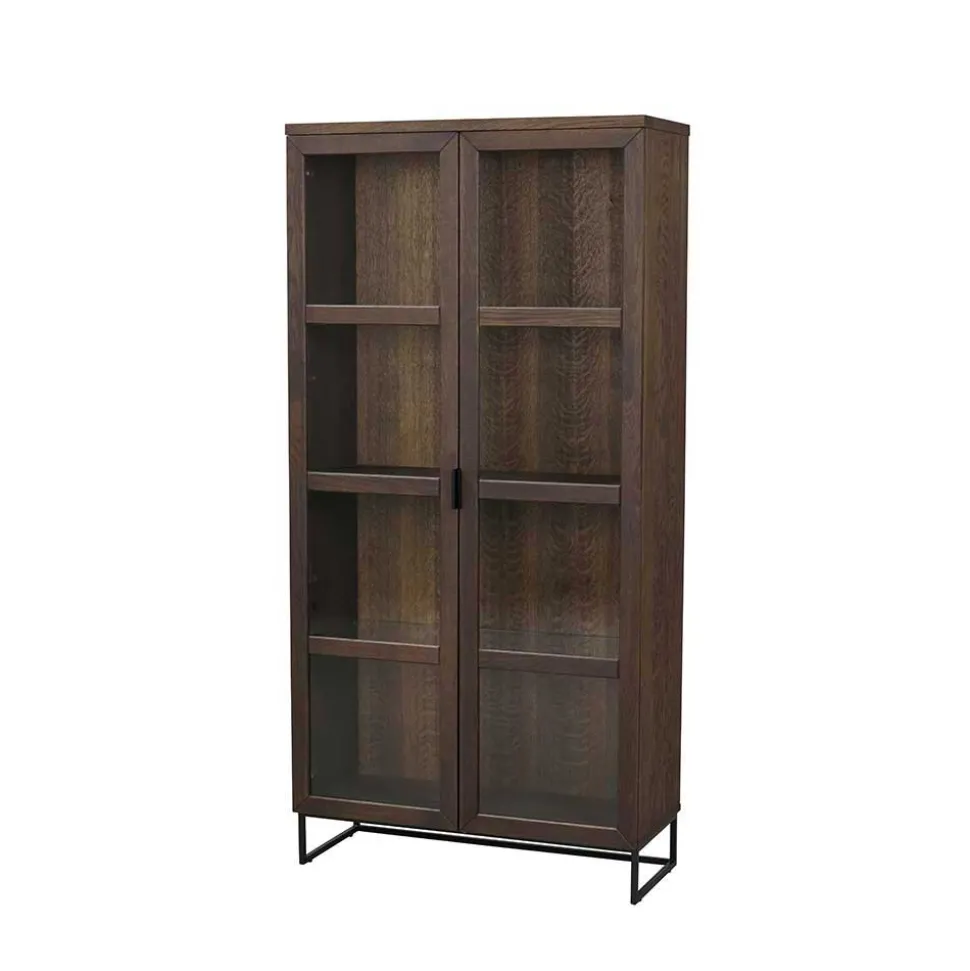 Vtrinenschrank aus braunem Eichenholz - Pipo