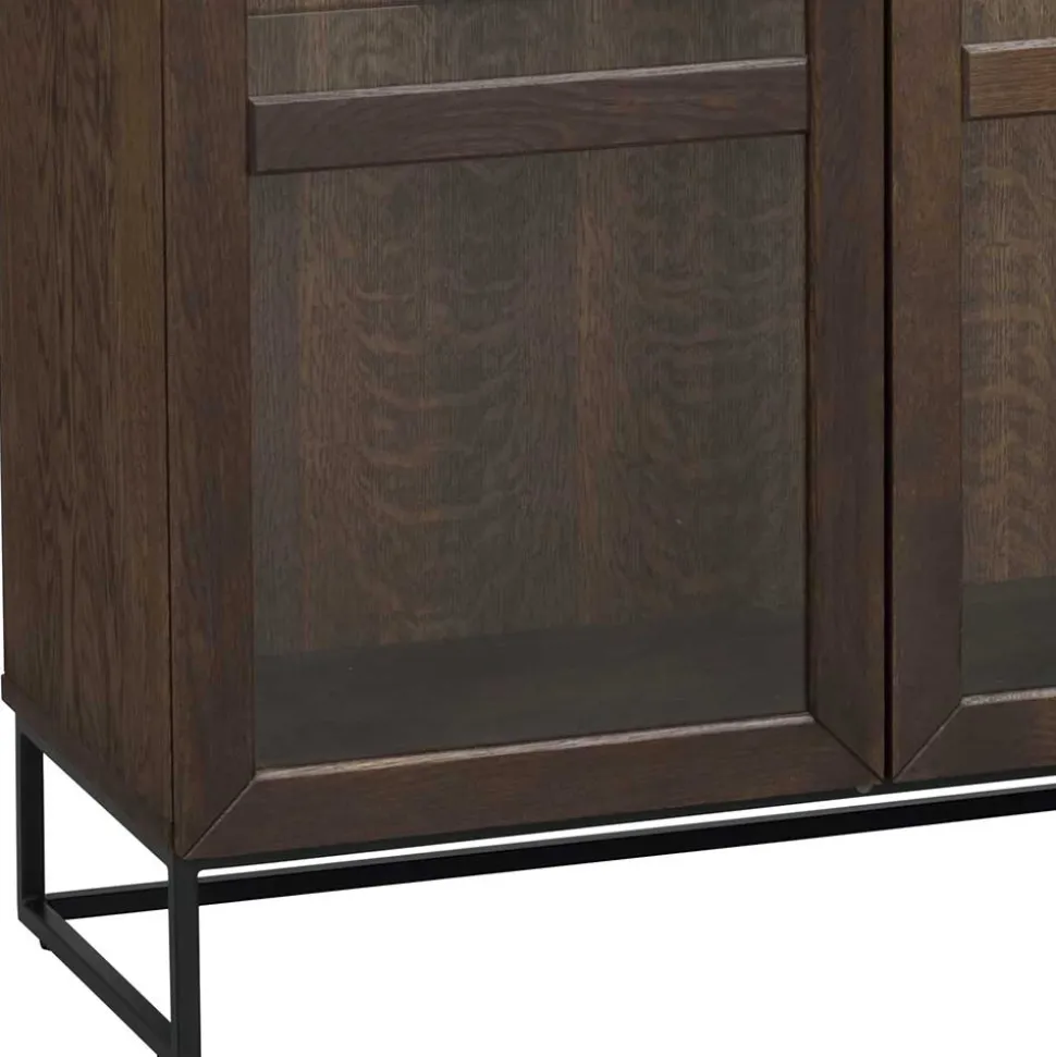 Vtrinenschrank aus braunem Eichenholz - Pipo