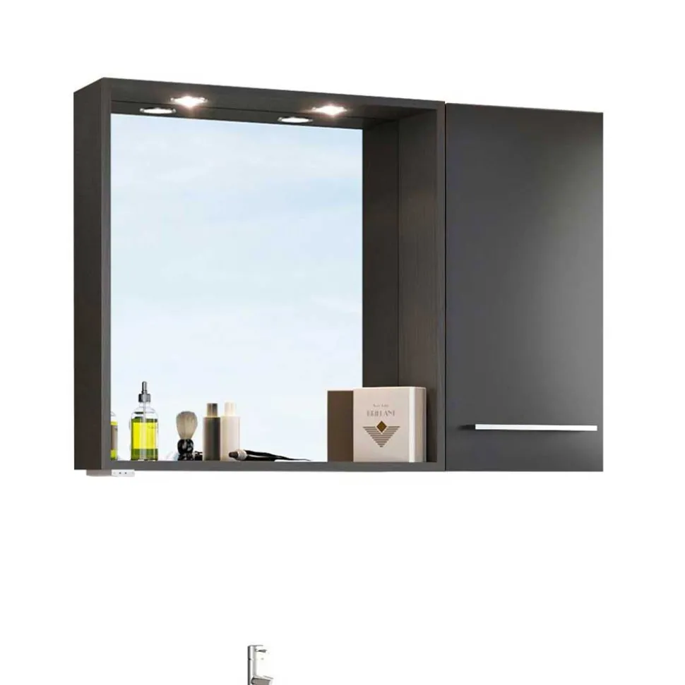 Wand Beckenschrank mit Stauraum - Estregos (dreiteilig)