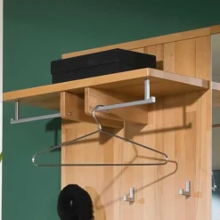 Wand Flurgarderobe Wislama aus Kernbuche Massivholz