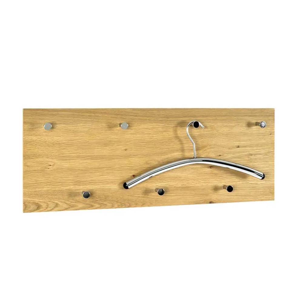 Wand Garderobe Eiche Furnier Colocca mit 7 Haken