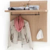 Wand Hängegarderobe in Eiche Bianco - Arkadiuz