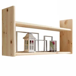 Wand Kiefernholz Regal mit 2 Böden - Aco