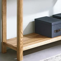 Wand Konsolentisch Uvinessa aus Wildeiche massiv geölt