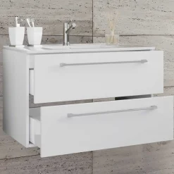 Wand Waschtisch-Konsole in Weiß - Ipsum