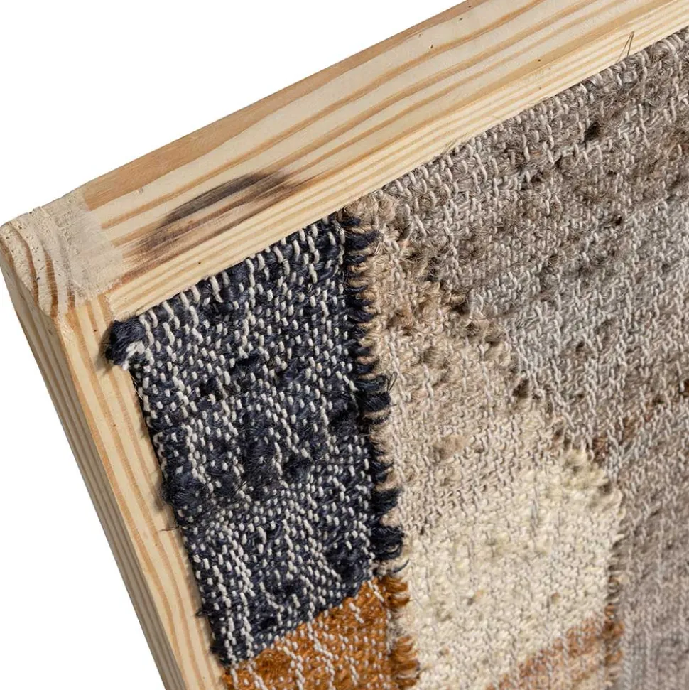 Wandbilder aus Jute und Holz - Lachea (2er Set)