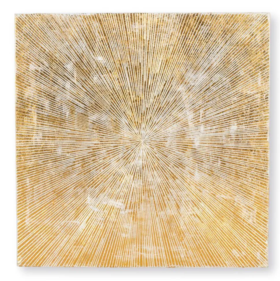 Wandbild-Paneel in Goldfarben - Senore