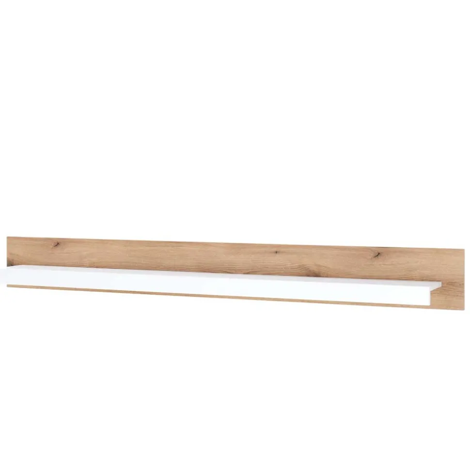 Wandboard in Eiche Natur und Mattweiß - Adejano