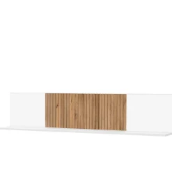 Wandboard in Weiß mit Eiche Bianco - Miloris