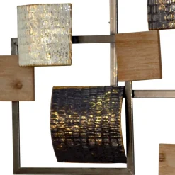 Wanddeko aus Rechteck Elementen Metall - Mariah