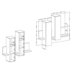 Wandelement mit LED Beleuchtung - Venatio