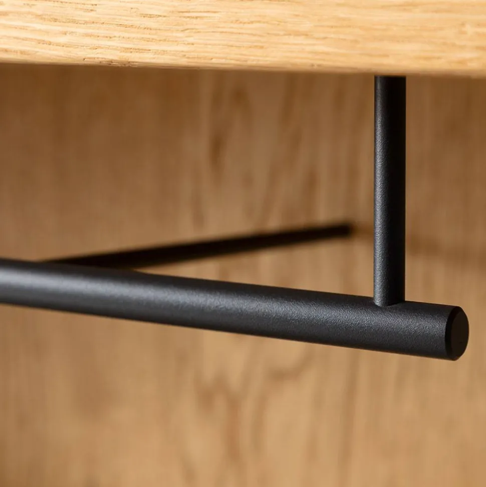 Wandgarderobe aus Balkeneiche Massivholz - Robats