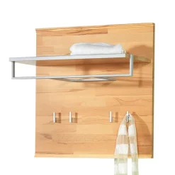 Wandgarderobe Coestra aus Kernbuche Massivholz