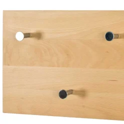 Wandgarderobe mit 5 Haken Loove aus Buchenholz