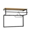 Wandgarderobe mit Hutablage aus Holzleisten - Casciano