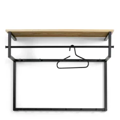 Wandgarderobe mit Hutablage aus Holzleisten - Casciano