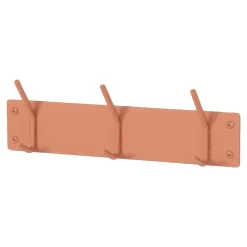 Wandgarderobe pulverbeschichtet in Terracotta - Harras