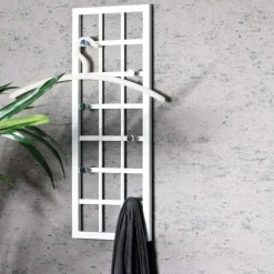 Wandgarderobe Rawy in Weiß