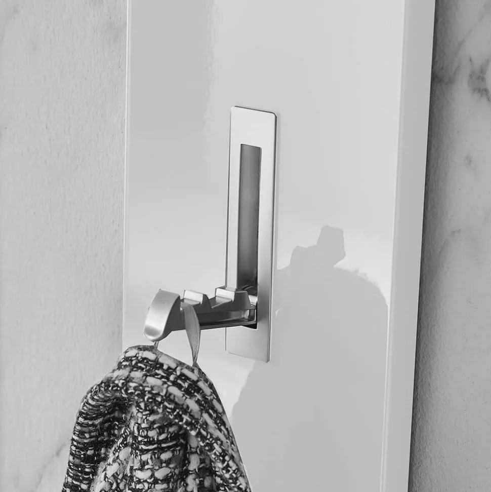 Wandgarderobe Vogona in Weiß Hochglanz