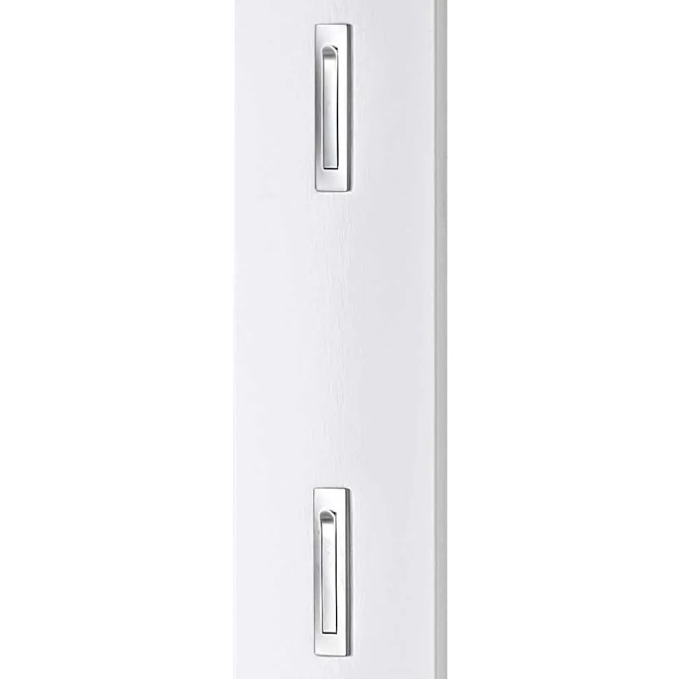 Wandgarderobe Vogona in Weiß Hochglanz