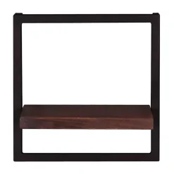 Wandhängeregal aus Recyclingholz Teak - Solapura