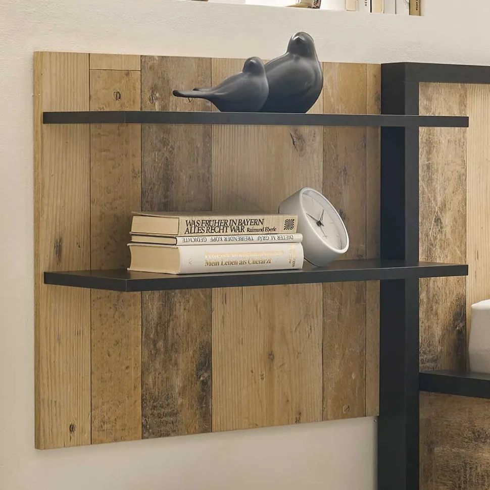 Wandpaneel Nachttisch mit zwei Ablagen - Naiavio