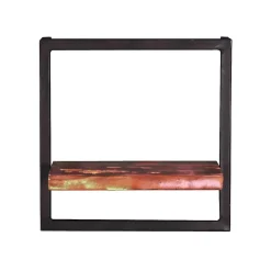 Wandregal aus Recyclingholz & Metall - Jamaica