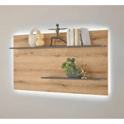 Wandregal-Paneel und TV-Lowboard Set - Colomania (zweiteilig)