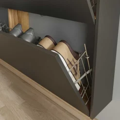 Wand-Schuhkommode mit zwei Klappen - Sidgarus