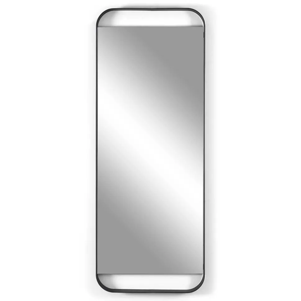 Wandspiegel in Schwarz aus Stahl - Wonbra