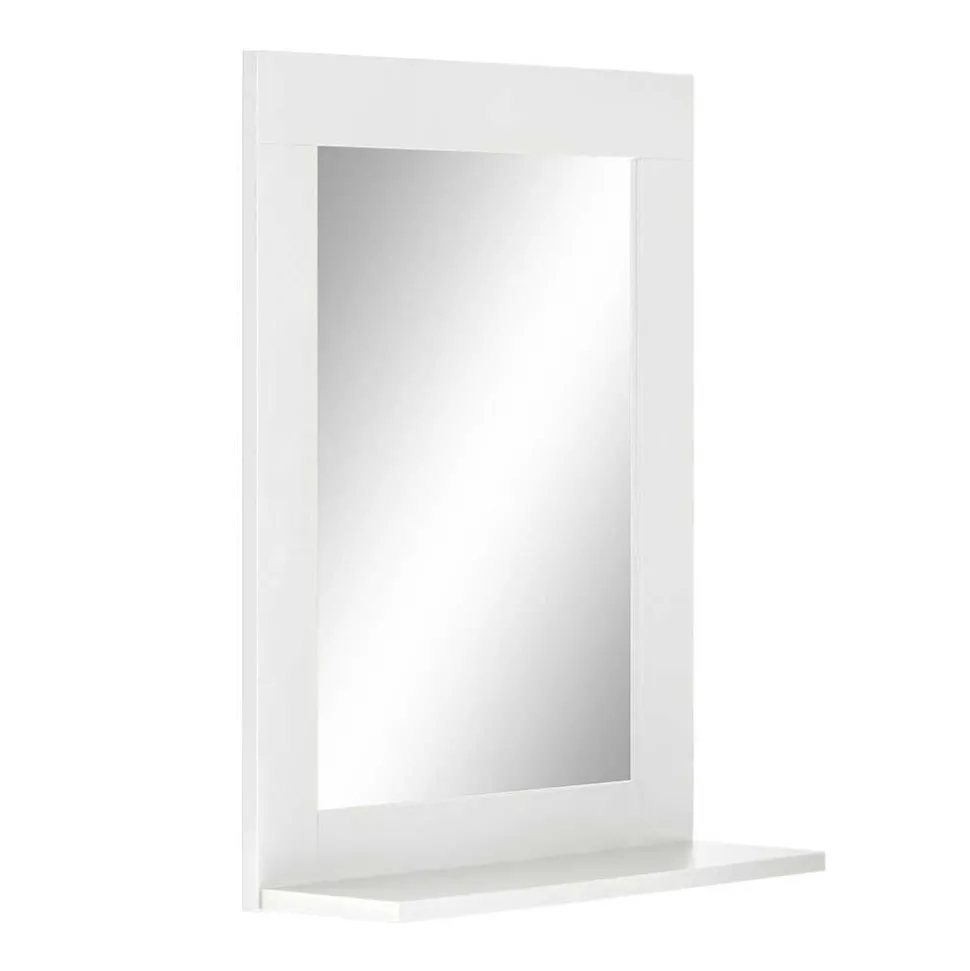 Wandspiegel in Weiß mit Ablage - Gorgona