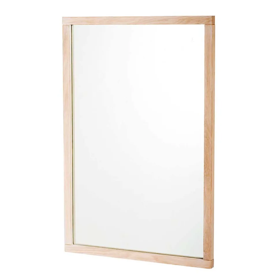 Wandspiegel in White Wash Holzoptik - Vaxos