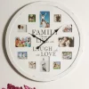Wanduhr Family mit Platz für 12 Fotos - Bondo