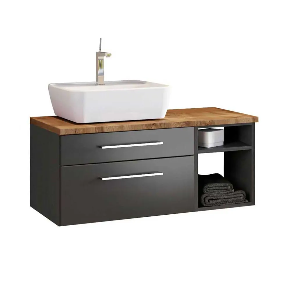 Waschbecken mit Schrank als Set - Estregos (dreiteilig)