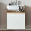 Waschbecken Unterschrank mit Klappe & Schublade - Eight
