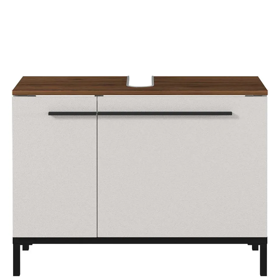 Waschbecken Unterschrank in Hellgrau - Dolida