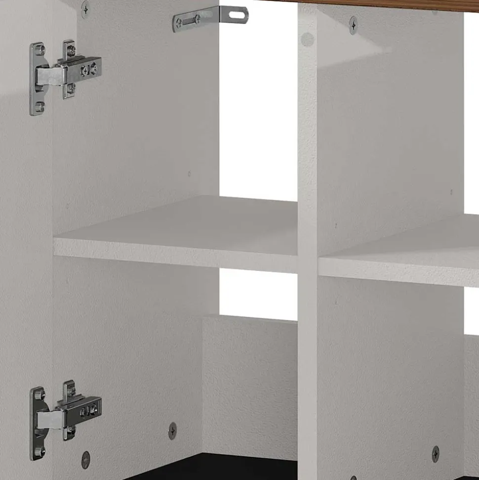 Waschbecken Unterschrank in Hellgrau - Dolida