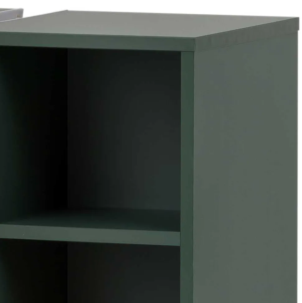 Waschbeckenschrank in Dunkelgrün & Gold - Aqua