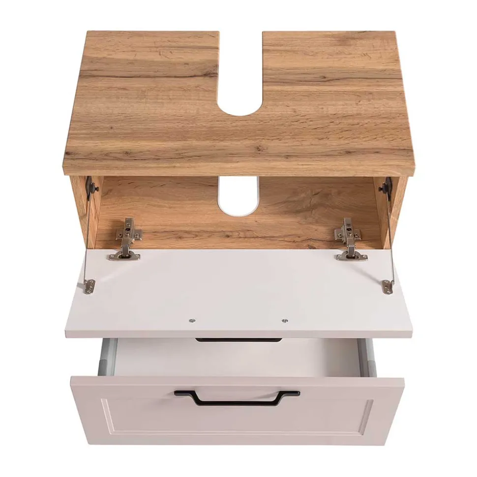 Waschbeckenschrank in Hellgrau - Trioto