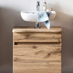 Waschbeckenschrank in Holzoptik Wildeiche - Drumias