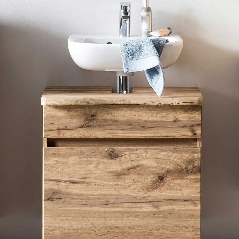 Waschbeckenschrank in Holzoptik Wildeiche - Drumias