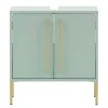 Waschbeckenschrank in Mintgrün & Gold - Aparcian