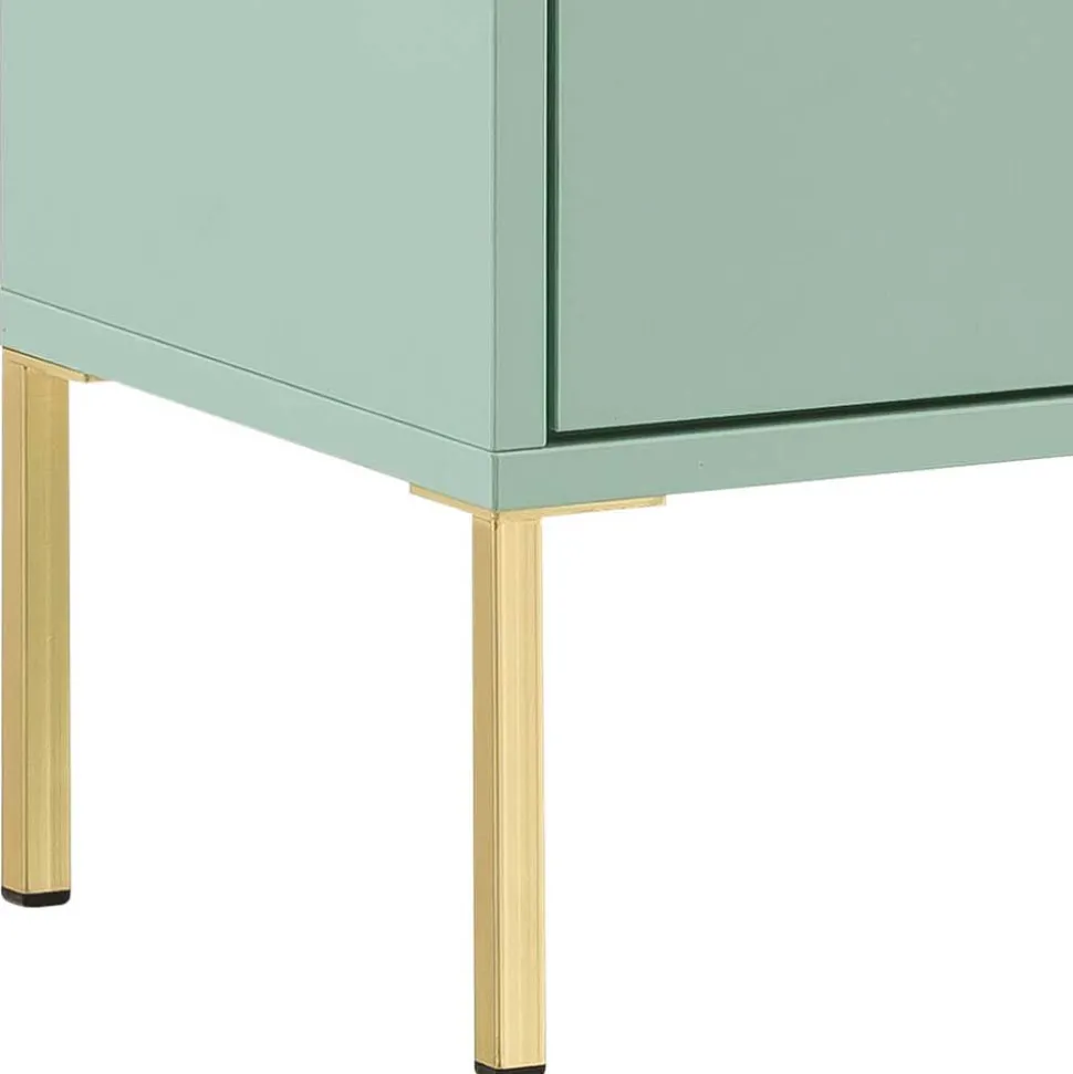Waschbeckenschrank in Mintgrün & Gold - Aparcian