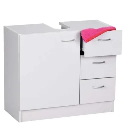 Waschbeckenschrank in Weiß 63 cm breit - Hank