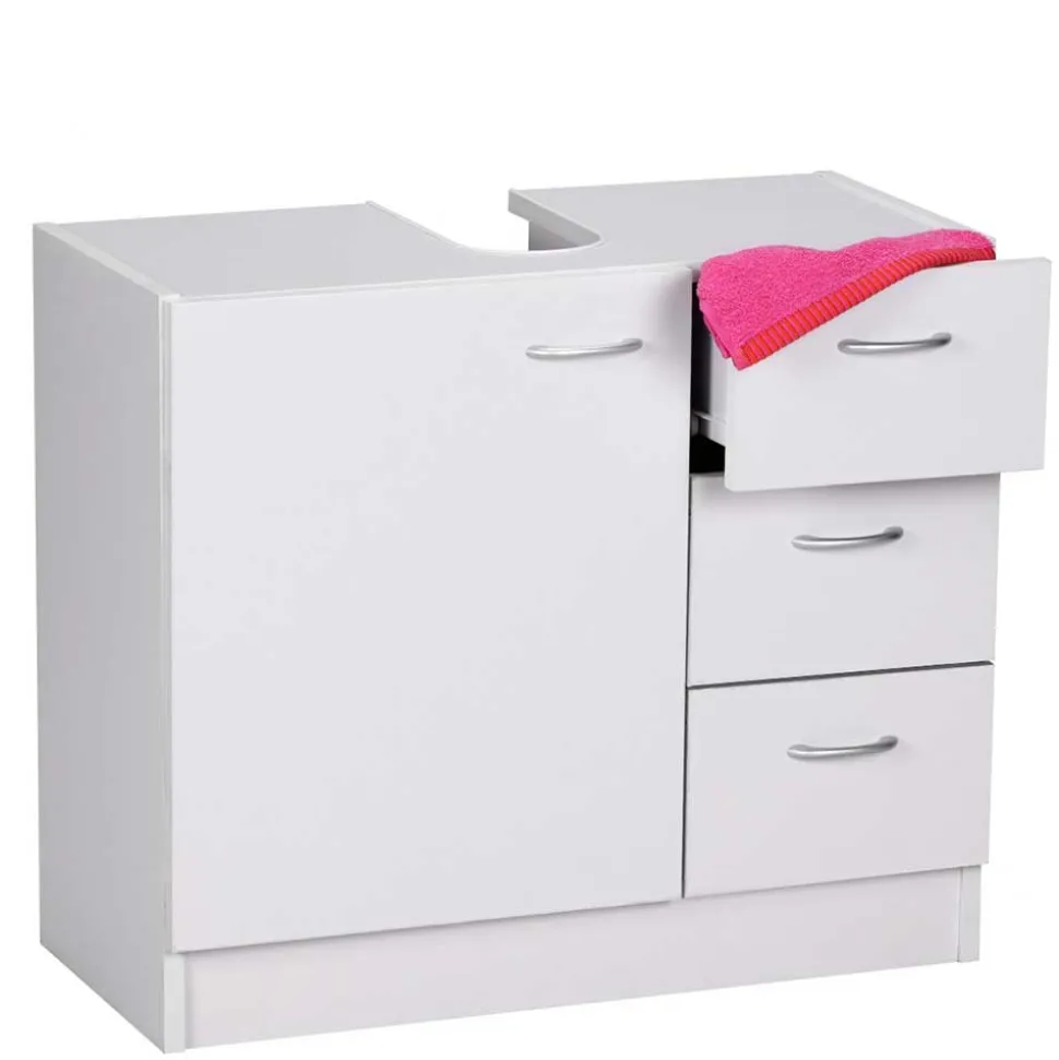 Waschbeckenschrank in Weiß 63 cm breit - Hank
