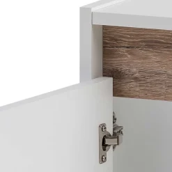 Waschbeckenschrank in Weiß & Wildeiche - Etravia