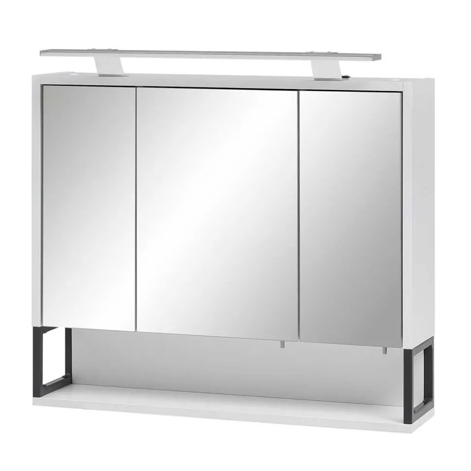 Waschbeckenschrank mit Spiegelschrank Set - Ismilav (zweiteilig)