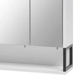 Waschbeckenschrank mit Spiegelschrank Set - Ismilav (zweiteilig)