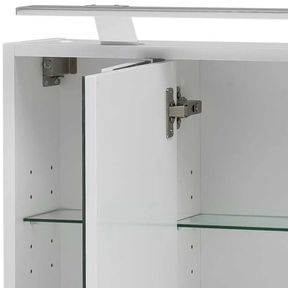 Waschbeckenschrank mit Spiegelschrank Set - Ismilav (zweiteilig)