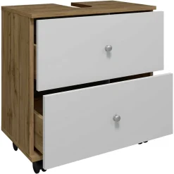 Waschbeckenschrank mit zwei Schubladen - Nelani